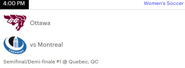 Ottawa vs Montreal